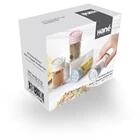 HANE IRIS Button Salt&Pepper üveg fűszerszóró szett 2*67ml, rószaszín, fehér, szürke vagy kék színű HN-1137 (HN-1137) - bestbyte