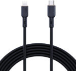 AUKEY CB-SCL1 USB-C-Lightning kábel, 27W, 1m (fekete) (CB-SCL1 Black) - scom