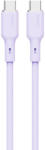 AUKEY CB-SCC102 USB-C-USB-C kábel, 100W, 1, 8m (levendula) (CB-SCC102 Lavender) - scom