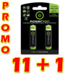 Powerton ENERGY RECHARGE újratölthető Ni-MH akkumulátorok AAA, 12x2 csomag