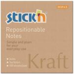 Hopax Notes autoadeziv 76 x 76 mm, 100 file, Stick"n - kraft (HO-21639) - forit