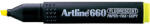 Artline Textmarker Artline 660, varf tesit 1.0-4.0mm - galben fluorescent (EK-660-FYE) - forit