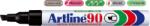 Artline Permanent marker Artline 90, corp metalic, varf tesit 2.0-5.0mm - negru (EK-90-BK) - forit