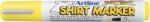 Artline T-Shirt marker Artline, corp plastic, varf rotund 2.0mm - galben fluorescent (EKT-2-FYE) - forit