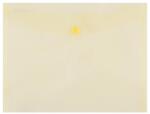 DONAU Mapa PP protectie documente A5 landscape, inchidere cu capsa, 10/set, DONAU - galben transparent (DN-8547001PL-11)