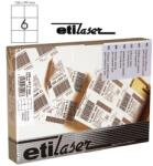 Etilux Etichete autoadezive 6/A4, 105 x 99 mm, 200 coli/top, Etilaser - albe (30900035) - forit
