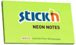 Hopax Notes autoadeziv 76 x 127 mm, 100 file, Stick'n - verde neon (HO-21171)