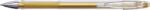 PENAC Pix cu gel PENAC FX-3 Metalic, 0.8mm, con metalic, corp transparent - scriere auriu metalizat (P-BA1603-15F) - forit