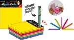 Hopax Magic cube color 101 x 76 mm, 280 file, Stick'n - 7 culori neon (HO-21255)