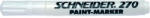 Schneider Marker cu vopsea Schneider Maxx 270, varf rotund 1-3mm - alb (S-127049) - forit