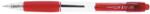 PENAC Pix Penac CCH-3, cu mecanism, rubber grip, 0.7mm, corp transparent - scriere rosie (P-BA3001-02) - forit
