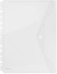 DONAU Folie protectie documente A4 portret, inchidere cu capsa, 4/set, 200 microni, DONAU - transparent (DN-8540001PL-00)