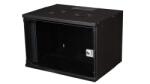 Equip 19" lapra szerelt fali rack szekrény 7U 540x400mm fekete (EWM-07-5440-B) (EWM-07-5440-B)
