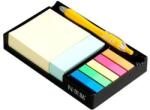 Hopax Notes autoadeziv cu suport, 76 x 76/76 x 25/45 x 12 mm, Stick'n - culori asortate (HO-21425)