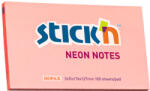 Hopax Notes autoadeziv 76 x 127 mm, 100 file, Stick'n - corai neon (HO-21170)