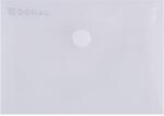 DONAU Mapa PP protectie documente A7 landscape, inchidere cu capsa, 10/set, DONAU - transparent (DN-8550001PL-00) - forit