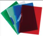 Q-CONNECT Dosar din plastic cu clema pivotanta, Q-Connect - albastru transparent (KF02134) - forit