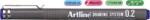 Artline Marker pentru desen tehnic ARTLINE, varf fetru 0.2mm - albastru (EK-232-BL) - forit