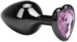 Guilty Toys Dop Anal Dark Anal Plug Large, Heart Shape, Roz Deschis, Guilty Toys
