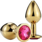 Passion Labs Dop Anal Gold Metallic Buttplug Large, Auriu/Fucsia, Passion Labs