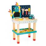 Janod BricoKids Atelier de lemn pentru copii și unelte 60 de piese (J06457) Set bricolaj copii