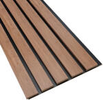 Decowall Fa hatású lamella, falburkolat - széles lamellával (260cm x 30cm x 1.5cm) - dió+fekete (1413042P)