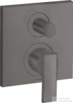 Hansgrohe AXOR Citterio falsík alatti kád/zuhany csaptelep alaptest nélkül, szálcsiszolt fekete króm 39455340 (39455340)