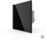 Livolo Intrerupator Dublu cu Revenire / Reset cu Touch LIVOLO - Serie Noua, Negru, VL-FC2B-2G-2B (VL-FC2B-2G-2B)