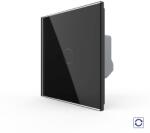Livolo Intrerupator Simplu cu Revenire Contact Uscat cu Touch LIVOLO - Serie Noua, Negru, VL-FC1NB-2G-2B (VL-FC1NB-2G-2B)