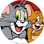 Pictu Hap Ehető papír Tom és Jerry sötét háttéren 19, 5 cm - Pictu Hap (pic9000746_kruh)