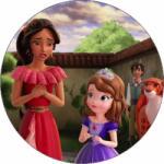 Pictu Hap Ehető papír Elena of Avalor és Isabel 19, 5 cm - Pictu Hap (pic9001336_kruh)