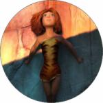 Pictu Hap Ehető papír Croods Íp 19, 5 cm - Pictu Hap (pic9001661_kruh)