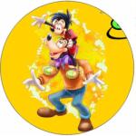 Pictu Hap Ehető papír Goofy és Max 19, 5 cm - Pictu Hap (pic9001507_kruh)