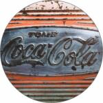 Pictu Hap Ehető papír Coca cola felirat vintage 19, 5 cm - Pictu Hap (pic9001633_kruh)