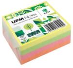 UPM Notes adezivcub 75 x 75 100 file x 4 culori brilliant (GN5654-39PG)