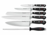 WÜSTHOF CLASSIC késkészlet 5 db + fenőacél 9751 + Wüsthof konyhai olló 21 cm ingyen