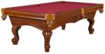 Dynamic Biliárdasztal York, 8 ft. , antik barna Club Cloth burgundy (55.146.08.1.4)