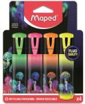 Maped Szövegkiemelő készlet, 1-5 mm, MAPED "Deepsea Paradise Fluo Peps", 4 különböző szín - 4db (IMA740710) - papiruniverzum