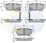 COMLINE set placute frana, frana disc COMLINE - centralcar - 81,88 RON