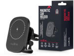 Maxlife MXCH-16 15W vezeték nélküli tartó/gyorstöltő szellőzőrácsba - fekete - bluedigital