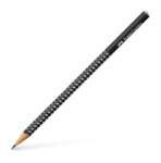 Faber-Castell Creion grafic, B, triunghiular, FABER-CASTELL "Sparkle", negru perlat