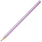 Faber-Castell Creion grafic, B, triunghiular, FABER-CASTELL "Sparkle", violet metalizat