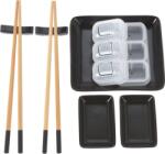 Excellent Houseware Set sushi 8 piese Excellent Houseware, ceramica, negru (KO-210000890) Tava