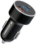 Wozinsky WDCCAC USB-C USB-A 36W autós töltő - fekete - smartdiszkont