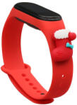  Strap Xmas karácsonyi óraszíj Xiaomi Mi Band 4 / Mi Band 3 piros zokni