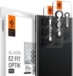 Spigen Samsung Galaxy S23 Ultra Spigen Optik. TR 2x kameralencsevédő 9H üveg fekete keretes (AGL05950)
