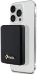 GUESS MagSafe Metal Script Logo induction powerbank 5W 3000mAh - fekete