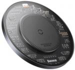 Baseus BS-W530 15W vezeték nélküli töltő + USB-C kábel - USB-C 24W 1m - fekete