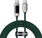 Baseus USB Type C - USB Type C kábel 100W (20V / 5A) PD kijelzővel 2m zöld (CATSK-C06)