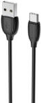 BOROFONE BX19 Benefit USB - USB Type-C kábel 3A 1m fekete